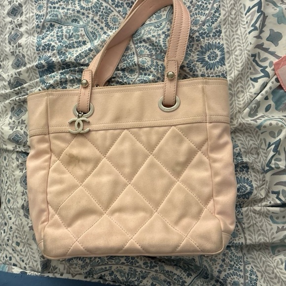 CHANEL Light Pink Quilted Tote - Picture 1 of 6